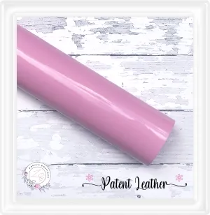 ⋅ Patent Leather ⋅ Smooth & Glossy Vegan PU Leatherette ⋅ Pink ⋅