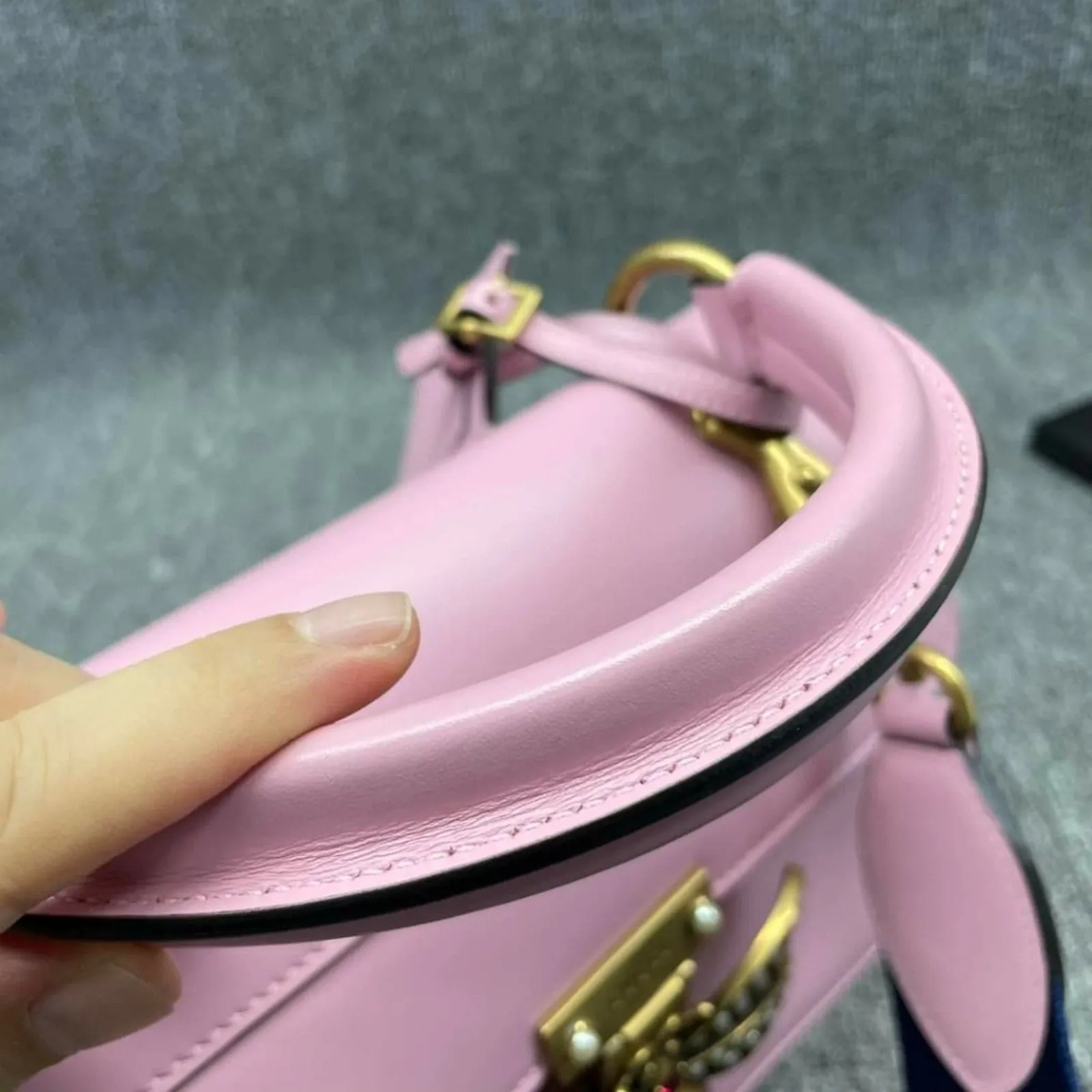 100%  Authentic GUCCI Queen Margaret Multicolor Leather Satchel