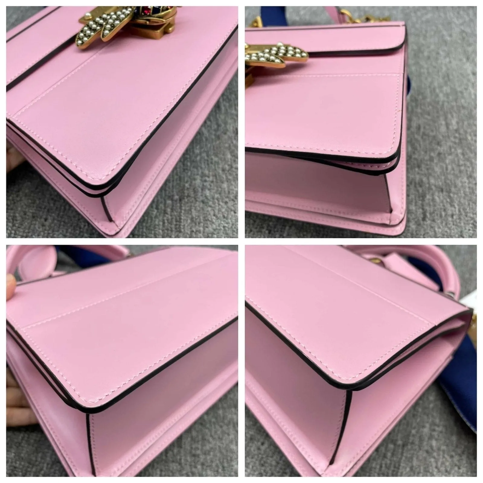 100%  Authentic GUCCI Queen Margaret Multicolor Leather Satchel
