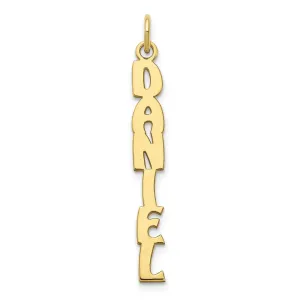10K Hobo Extra Font Name Plate Charm