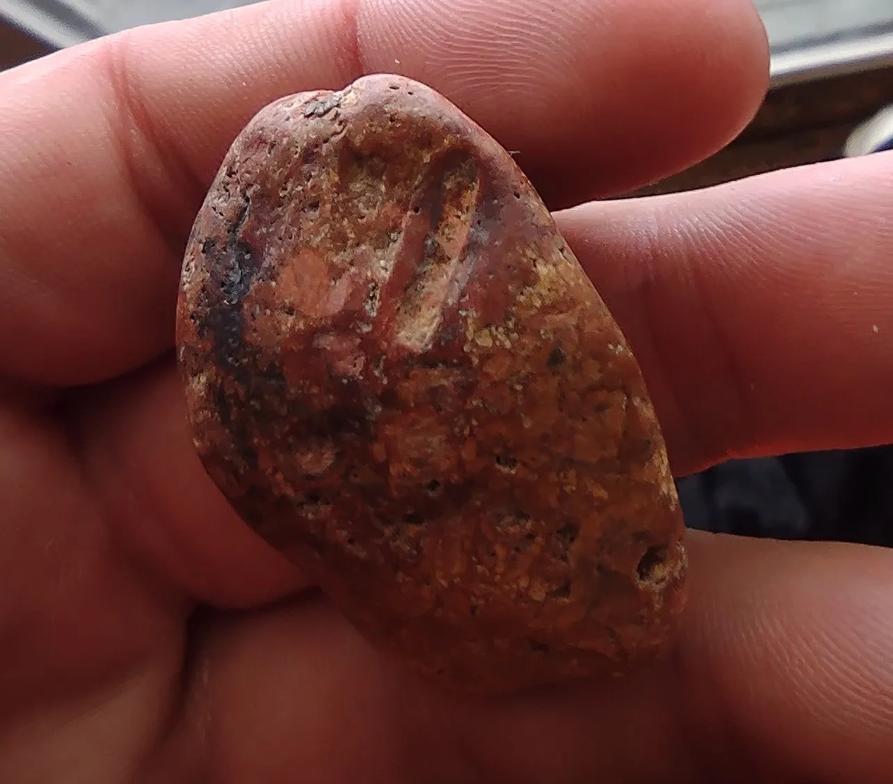 122 ct SUEVITE WITH SMALL AREAS OF FUSION CRUST