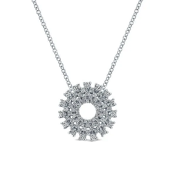 14k White Gold Lusso Diamond Fashion Necklace