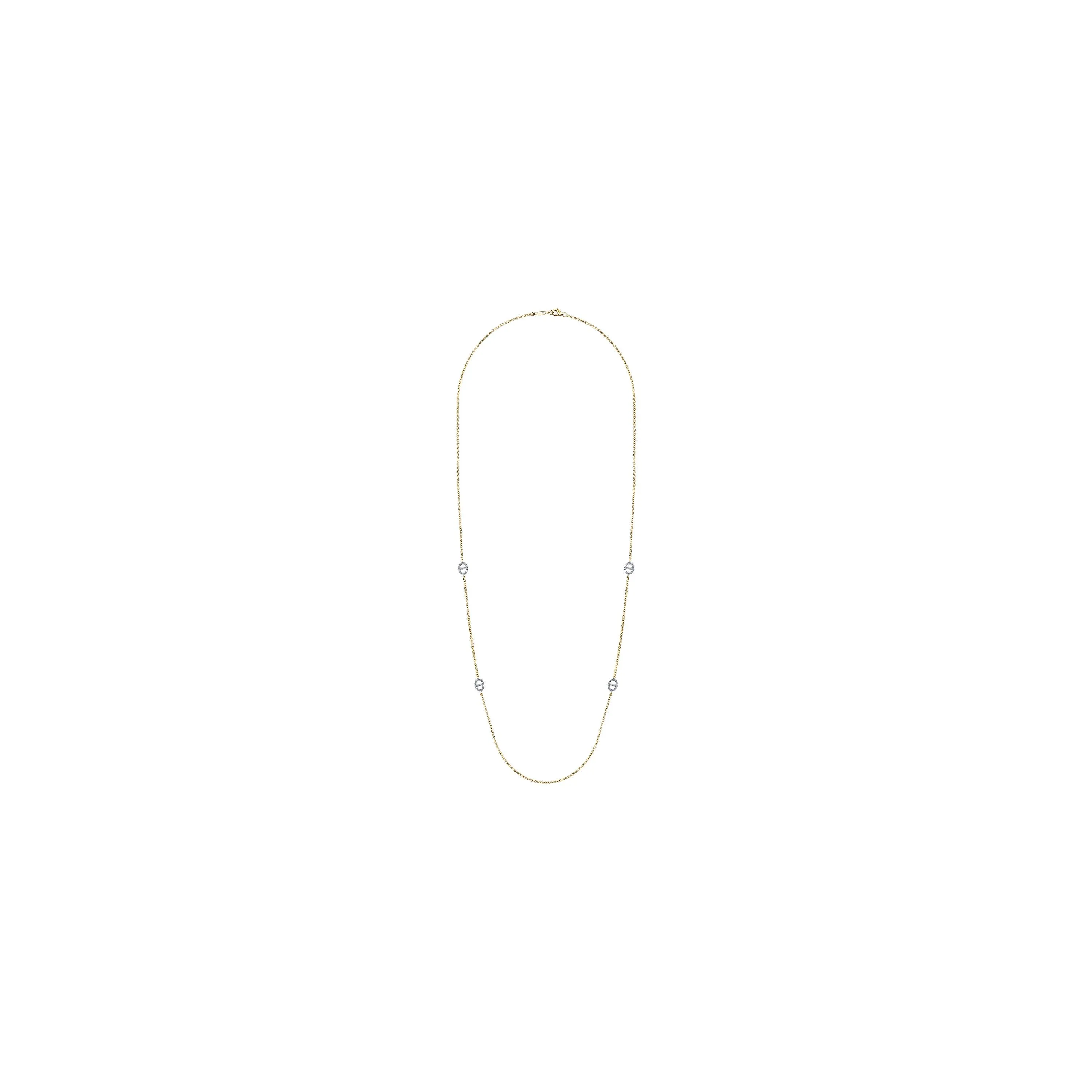 14KT White and Yellow Gold Two-Tone Necklace
