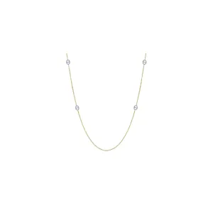 14KT White and Yellow Gold Two-Tone Necklace