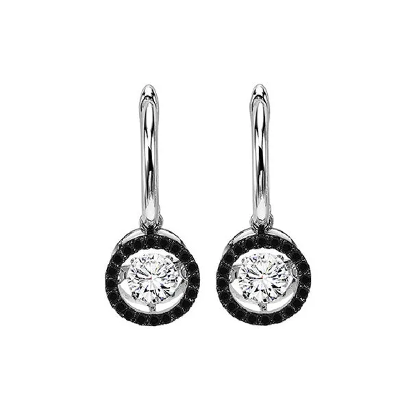14KT White Gold & Diamond Rhythm Of Love Fashion Earrings  - 3/4 ctw
