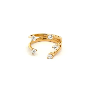 18k Yellow Gold Diamond Ring