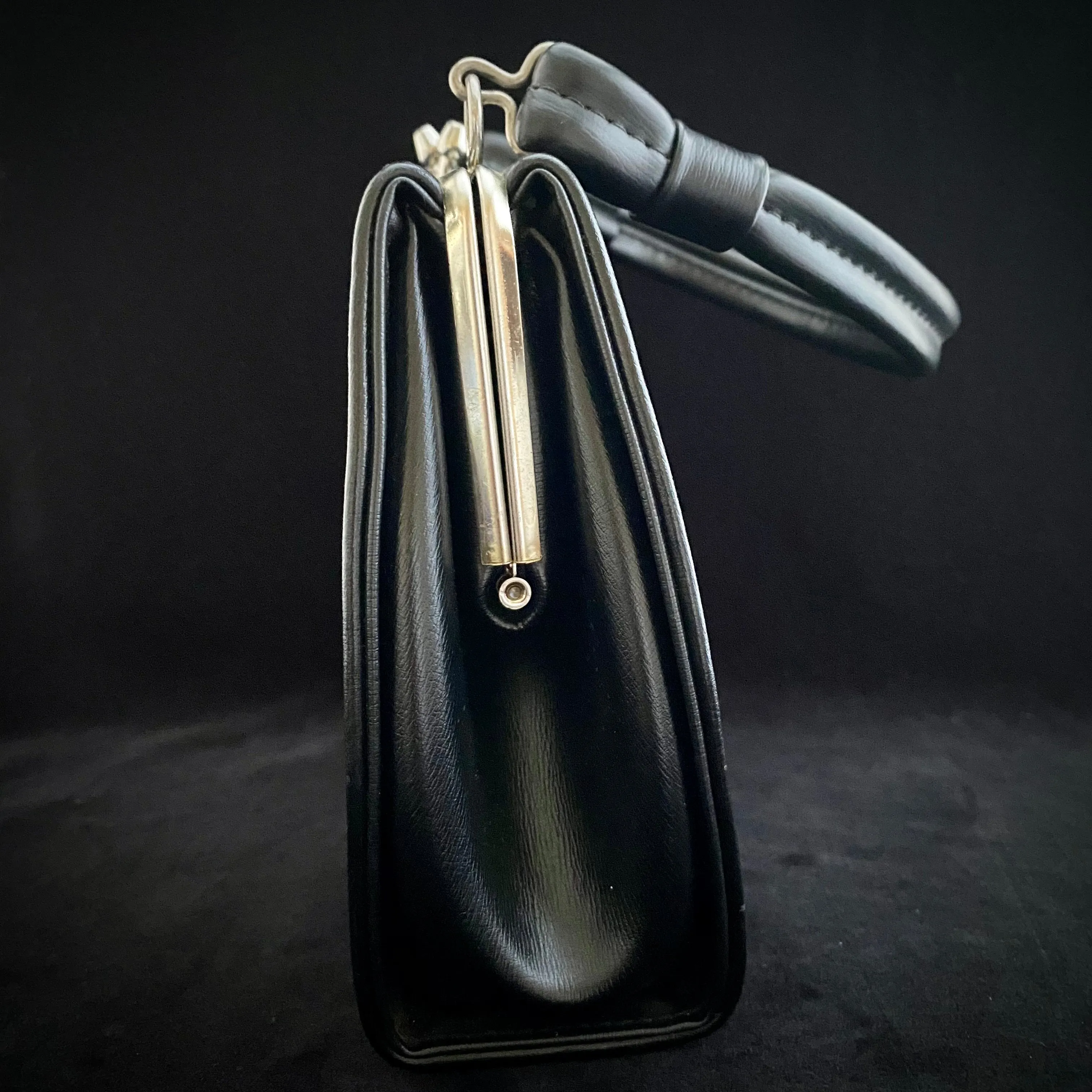 1960s Black Dover Handbag