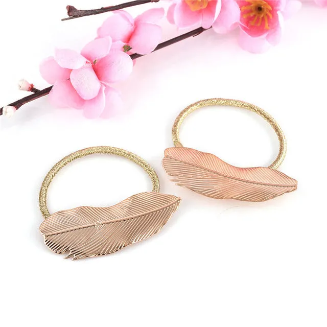 2 pcs Leaves Pendant Hair Clips