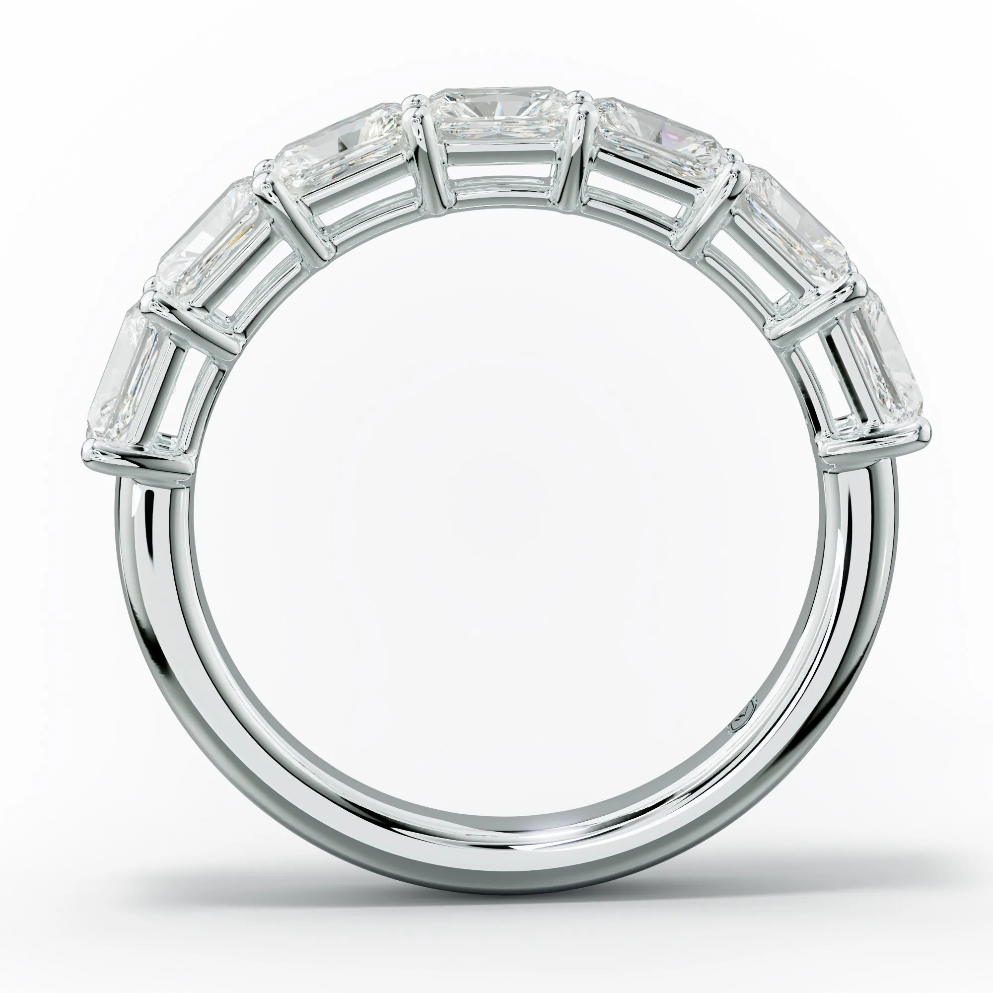 2.0 Carat East West Radiant Cut Diamond Anniversary Band