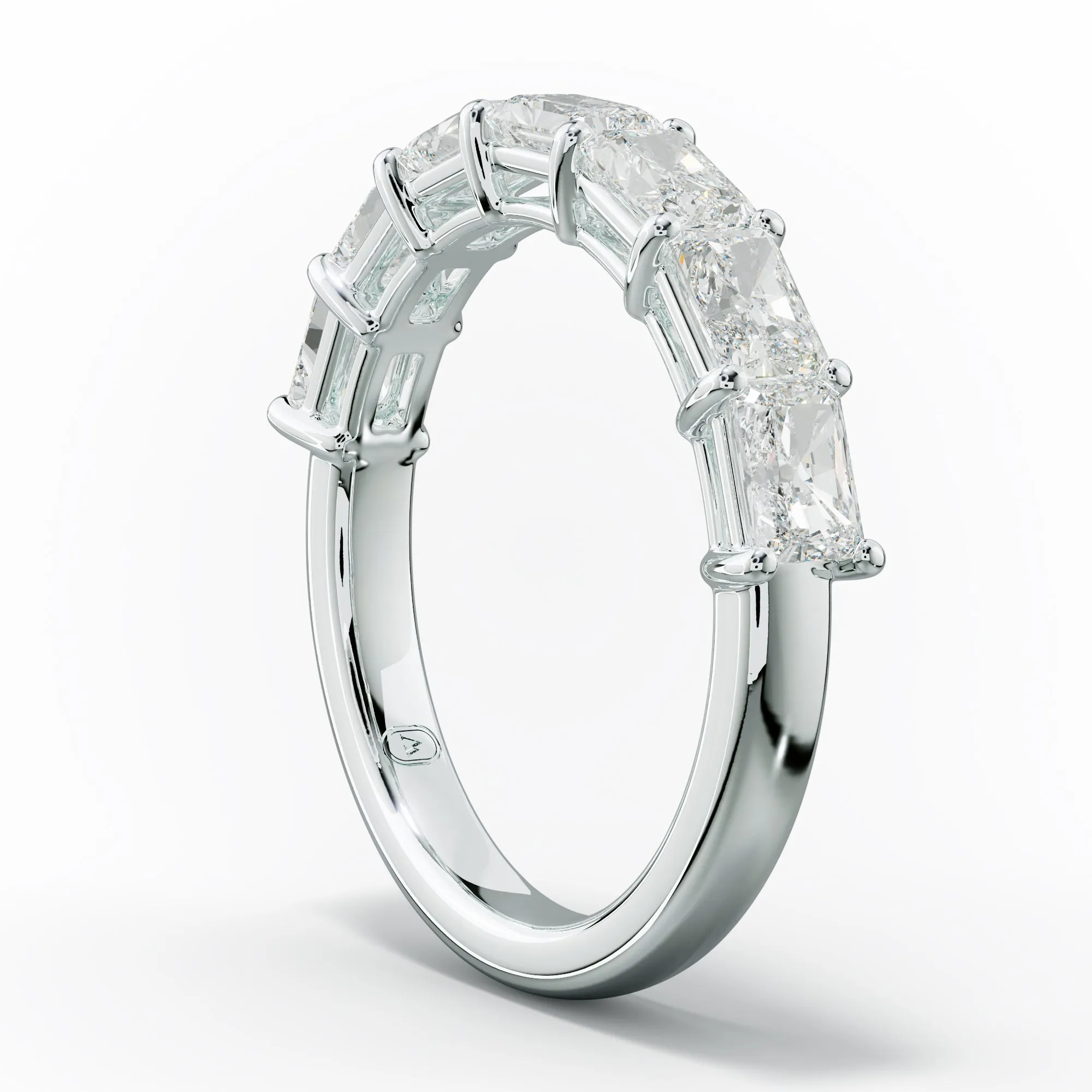 2.0 Carat East West Radiant Cut Diamond Anniversary Band