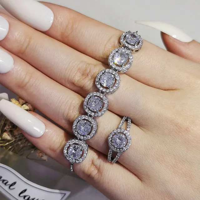 2pcs Luxury Vintage  Jewelry Sets
