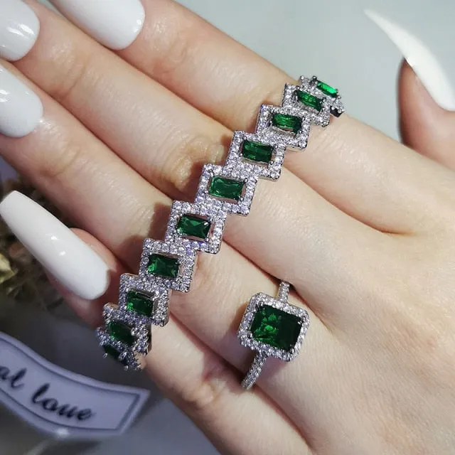 2pcs Luxury Vintage  Jewelry Sets