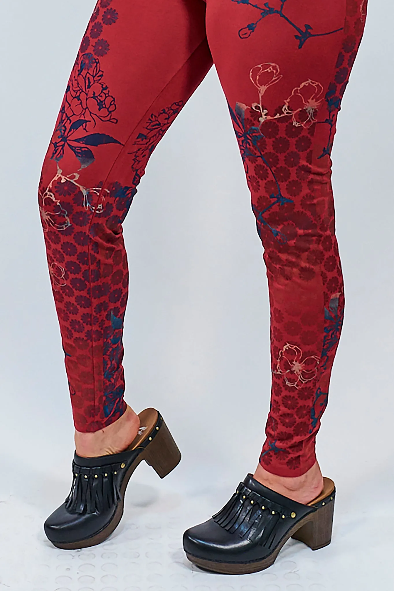 3136 Lightweight Leggings Elegant Red-P