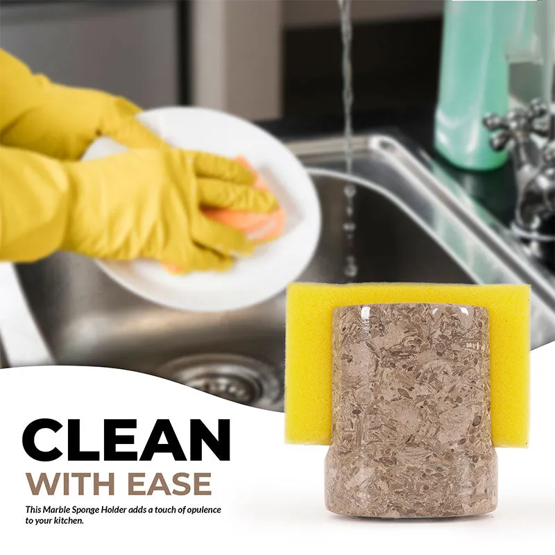 3.5” Marble sponge holder For kitchen sink - Kitchen Counter Décor