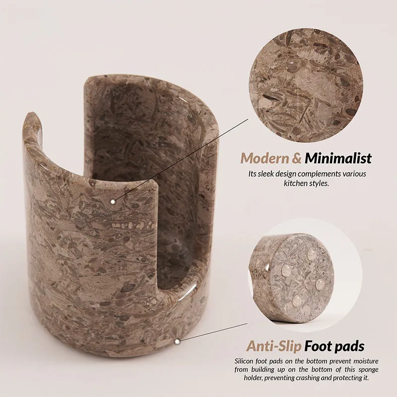 3.5” Marble sponge holder For kitchen sink - Kitchen Counter Décor