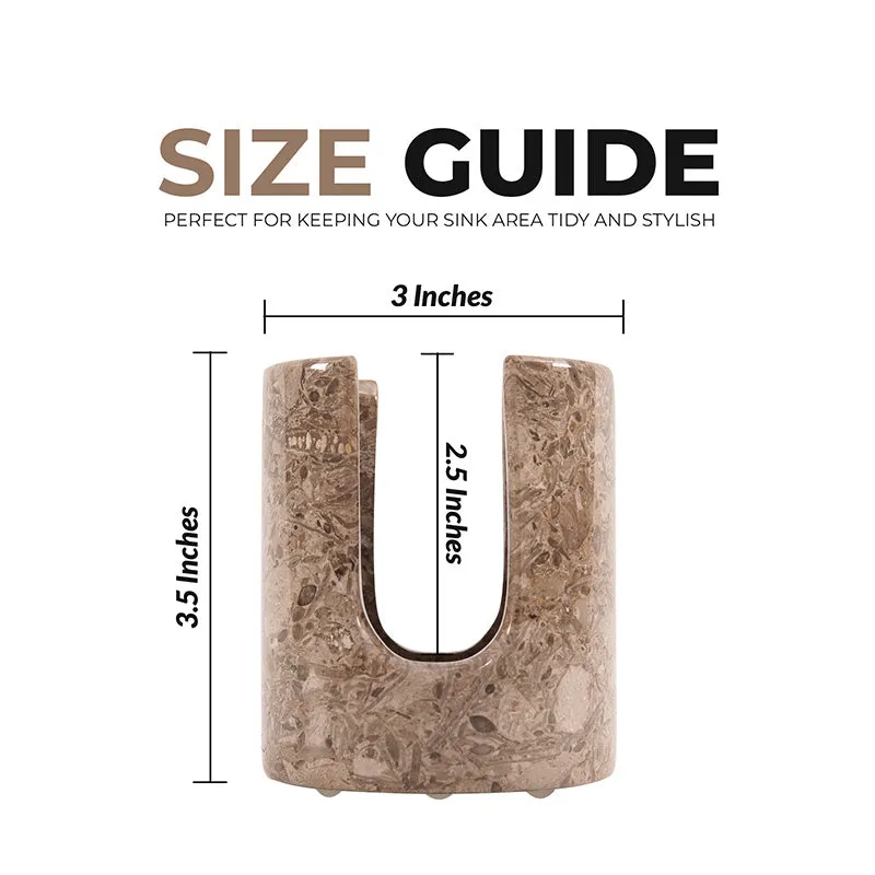 3.5” Marble sponge holder For kitchen sink - Kitchen Counter Décor