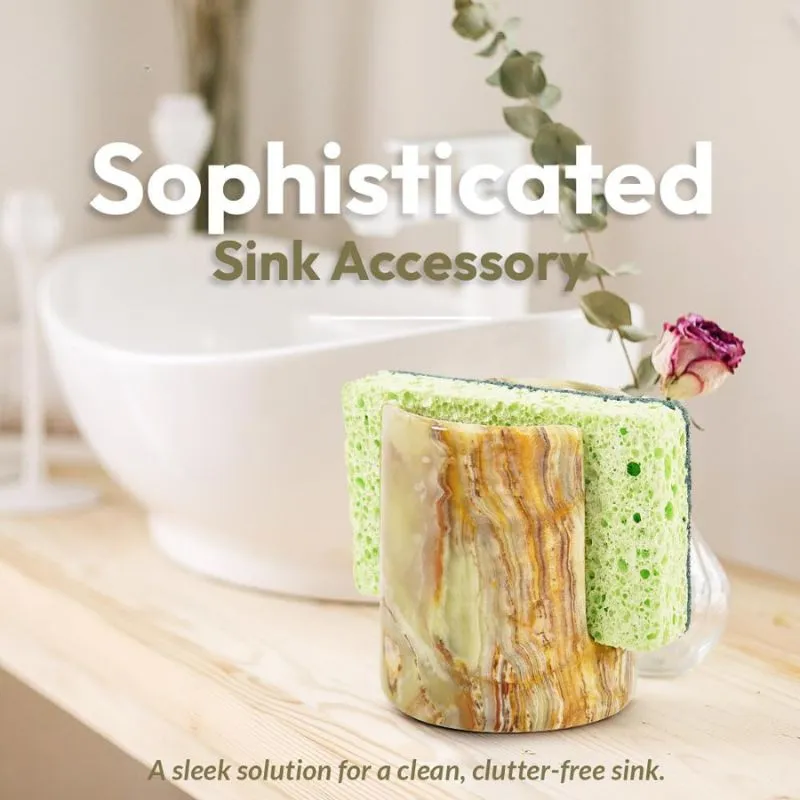 3.5” Marble sponge holder For kitchen sink - Kitchen Counter Décor