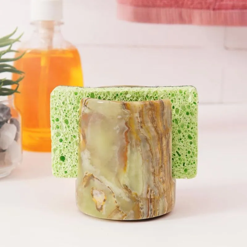 3.5” Marble sponge holder For kitchen sink - Kitchen Counter Décor