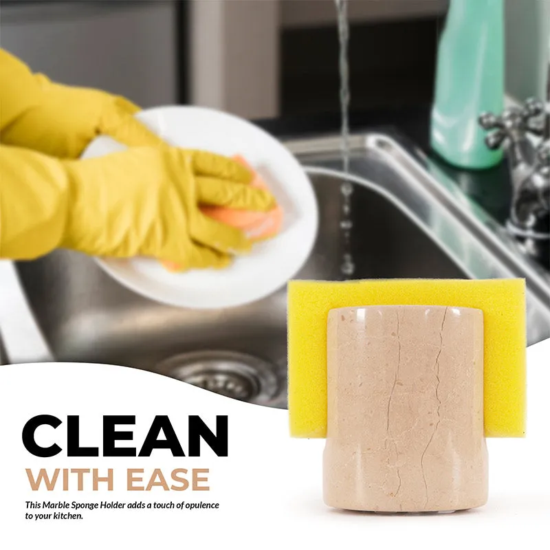 3.5” Marble sponge holder For kitchen sink - Kitchen Counter Décor