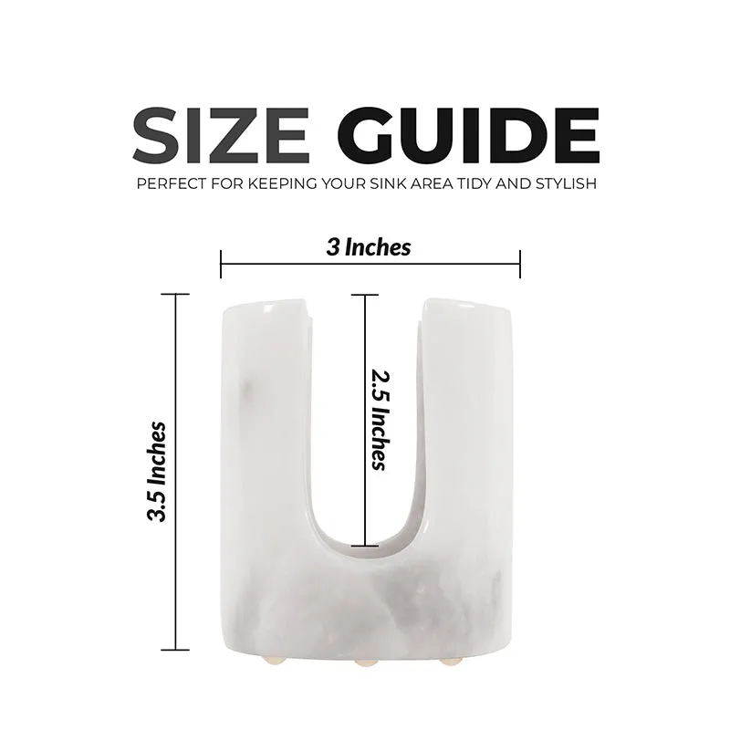 3.5” Marble sponge holder For kitchen sink - Kitchen Counter Décor