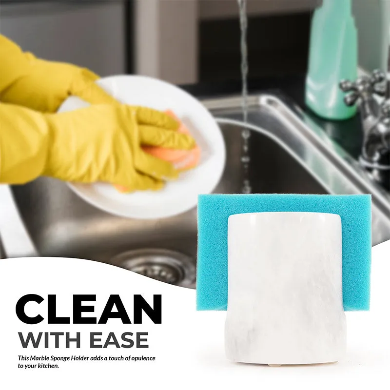 3.5” Marble sponge holder For kitchen sink - Kitchen Counter Décor