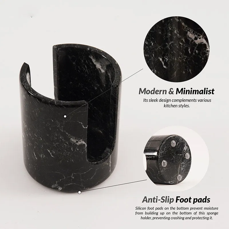 3.5” Marble sponge holder For kitchen sink - Kitchen Counter Décor