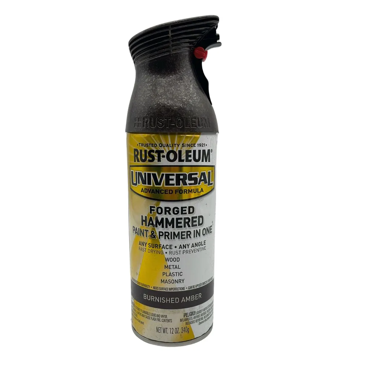 6 Cans | Rust-Oleum 271480 Universal Forged Hammered Burnished Amber - Spraypaint 340g