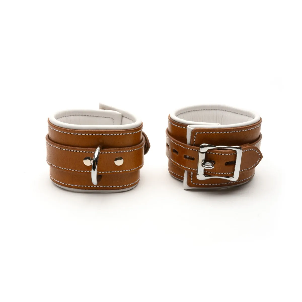 665 Leather - Enkelboeien - Asylum Series - Tuigleder - Afsluitbaar