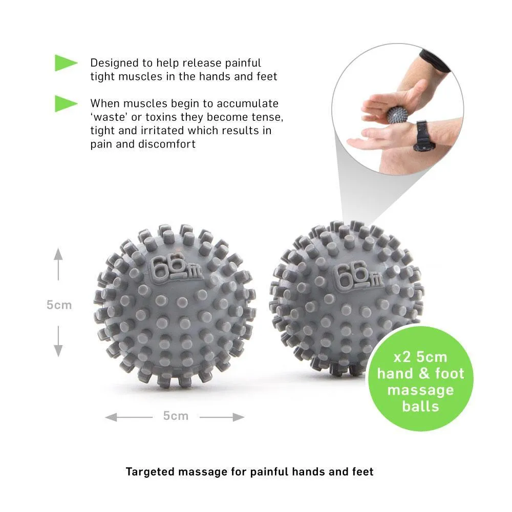 66fit Hand And & Massage Balls x 2pcs