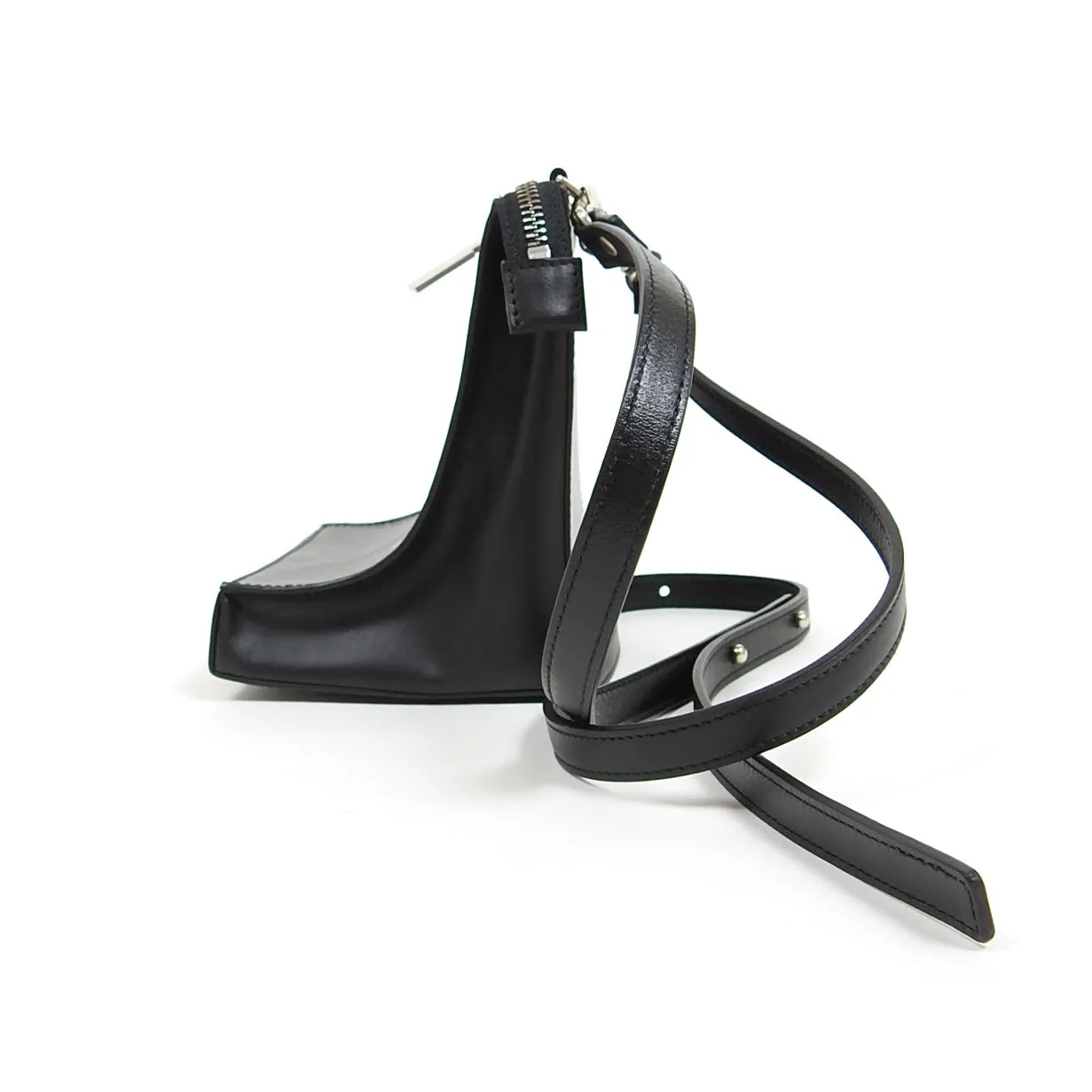 A-Cold-Wall Curved Leather Crossbody Bag