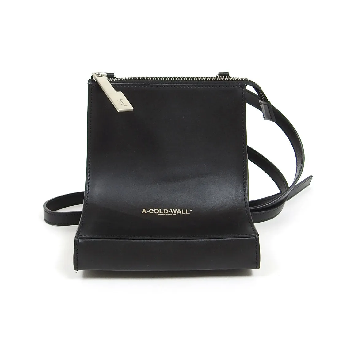 A-Cold-Wall Curved Leather Crossbody Bag