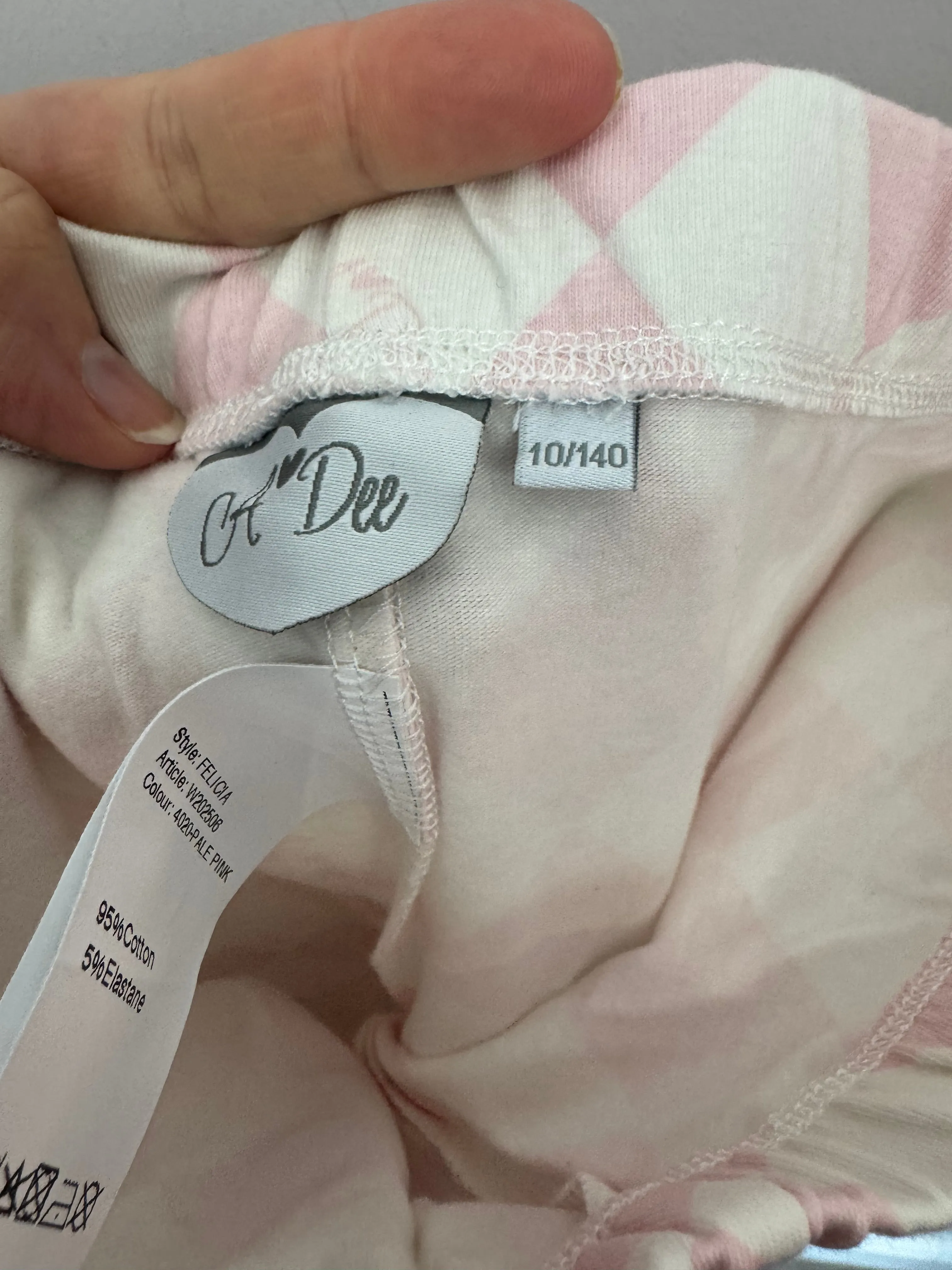A Dee Harlequin Leggings 10y New