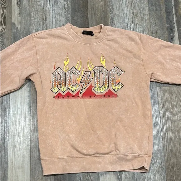 AC/DC Graphic  Sweater - Size Medium