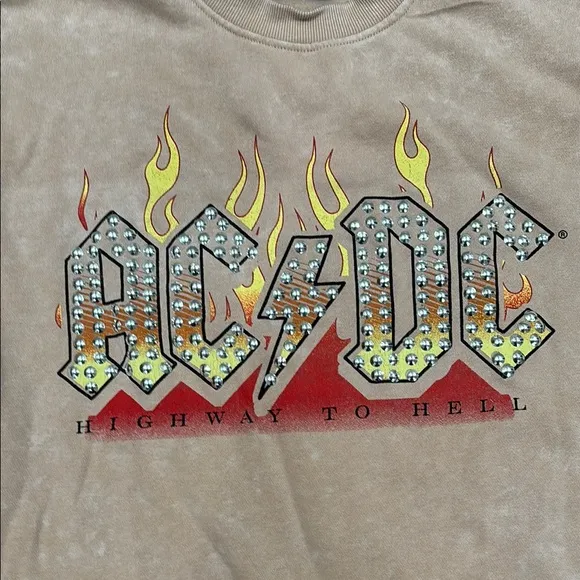 AC/DC Graphic  Sweater - Size Medium