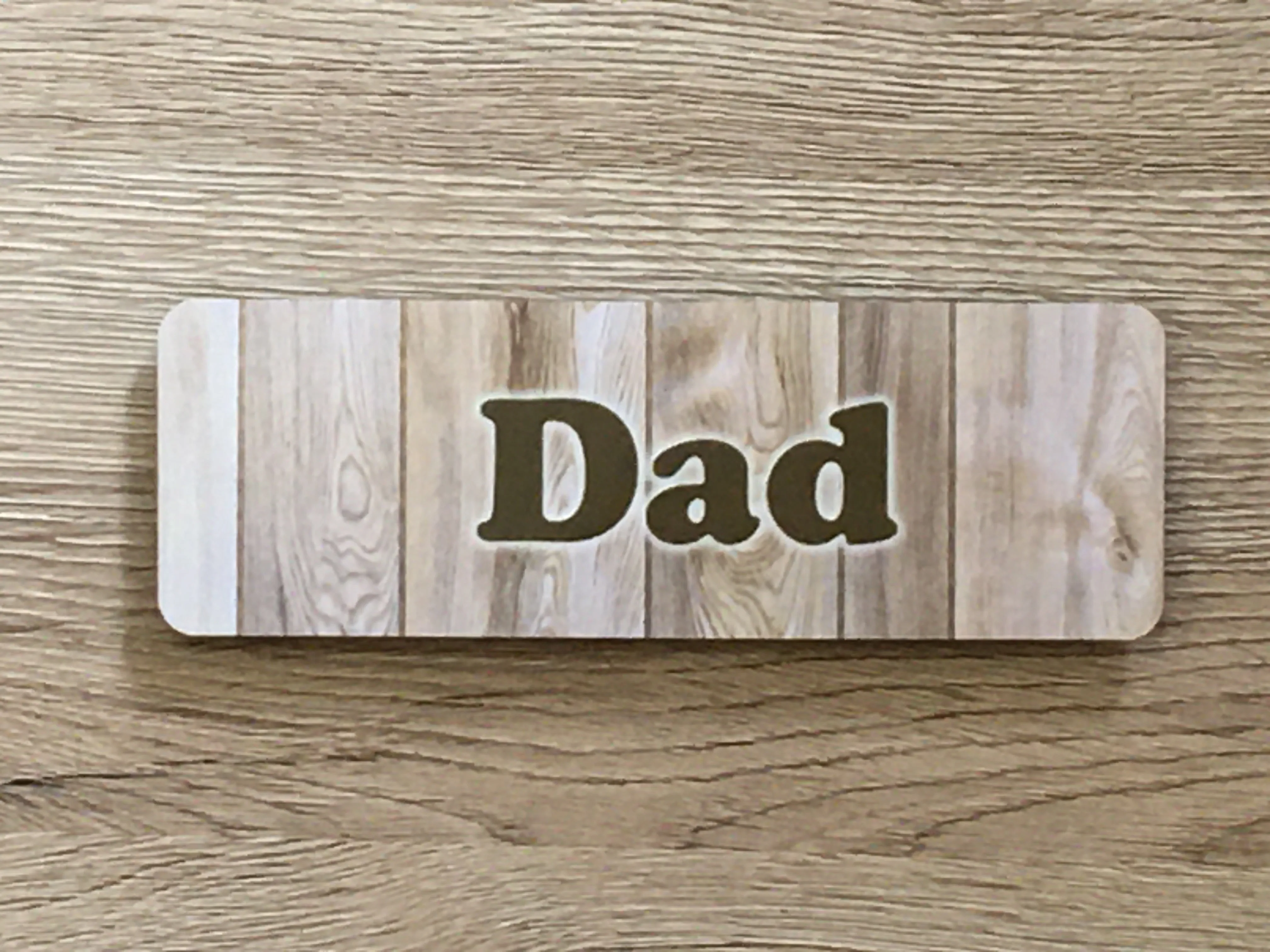 Add Text to Wood Effect Metal Signs: Pine, Oak & Distressed Designs