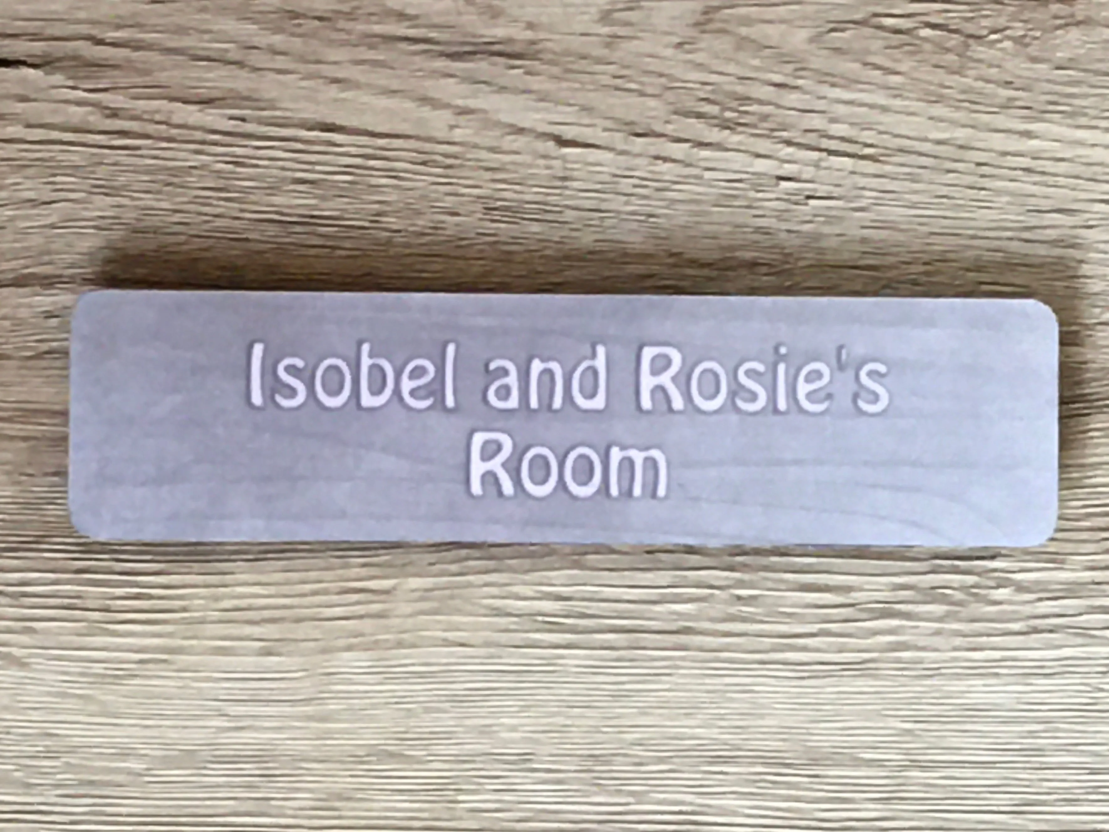 Add Text to Wood Effect Metal Signs: Pine, Oak & Distressed Designs