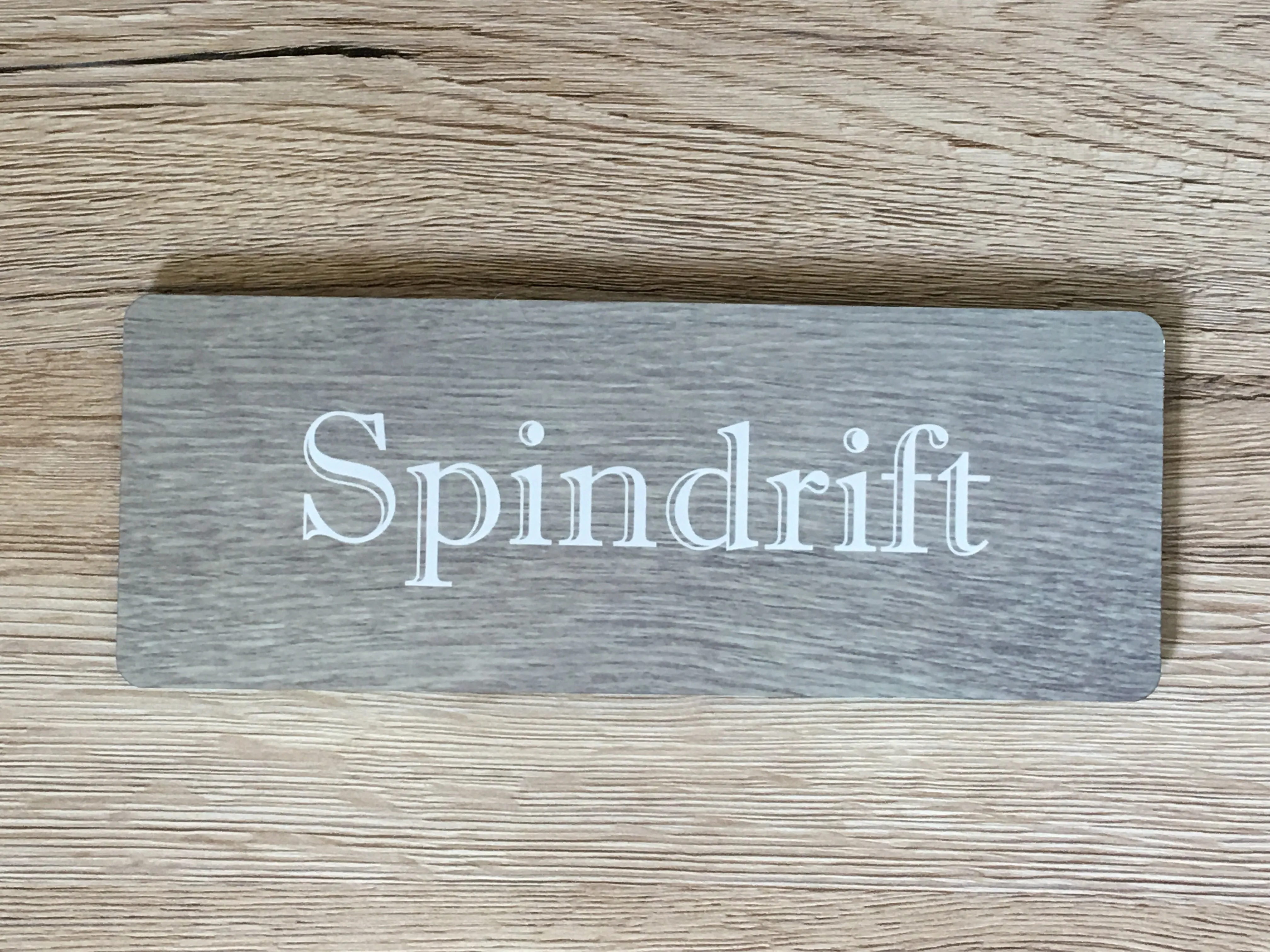 Add Text to Wood Effect Metal Signs: Pine, Oak & Distressed Designs