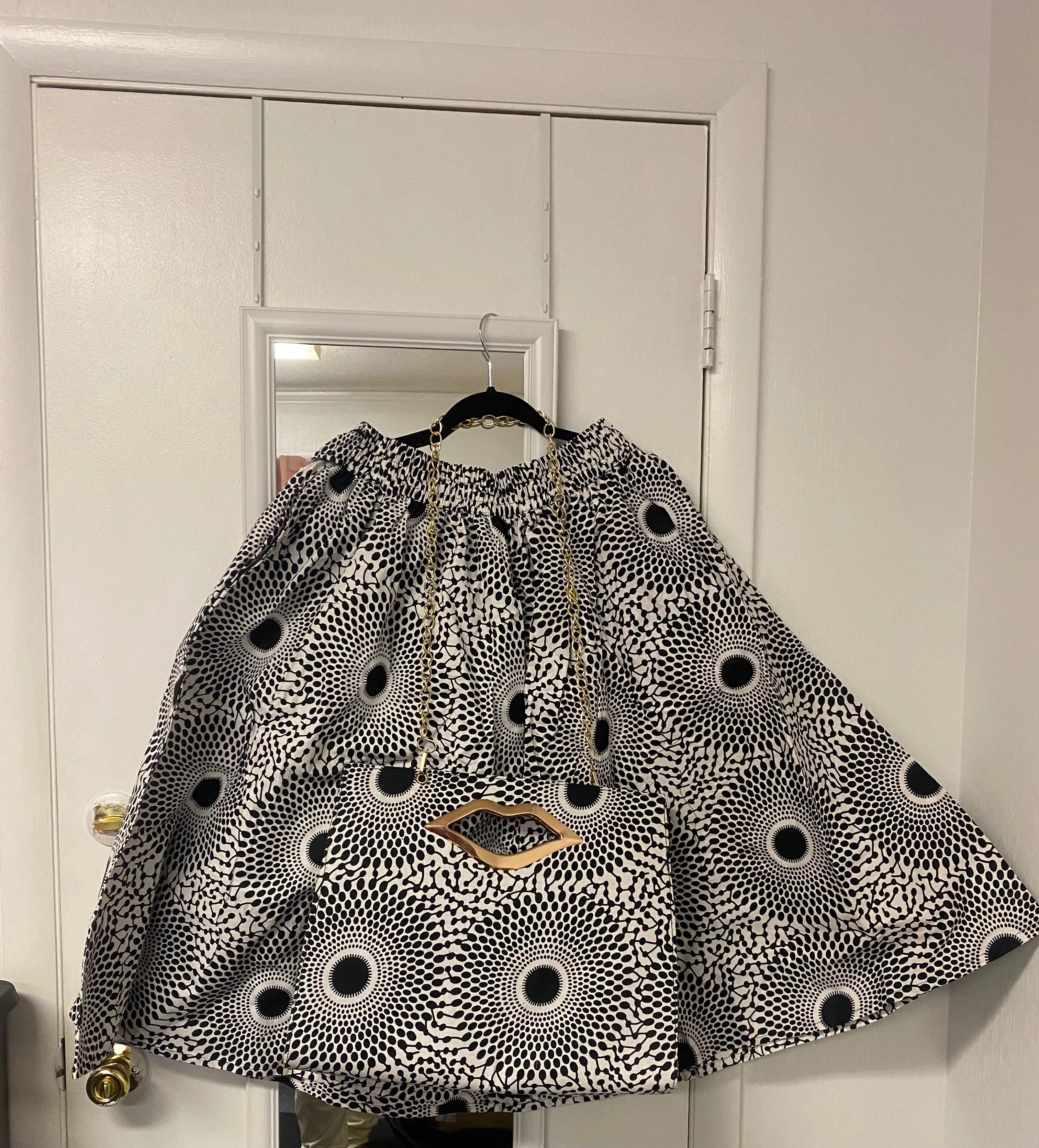 African Skirt and Bag Set