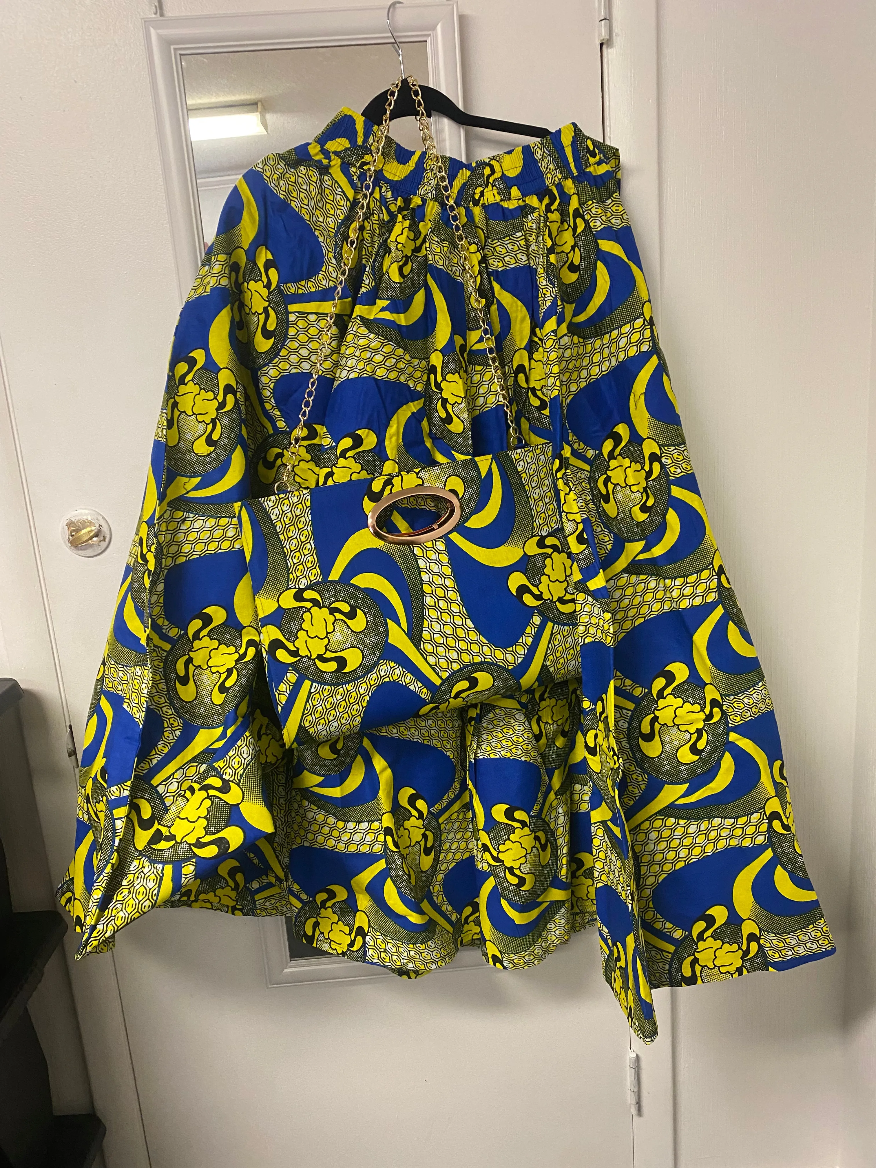 African Skirt and Bag Set