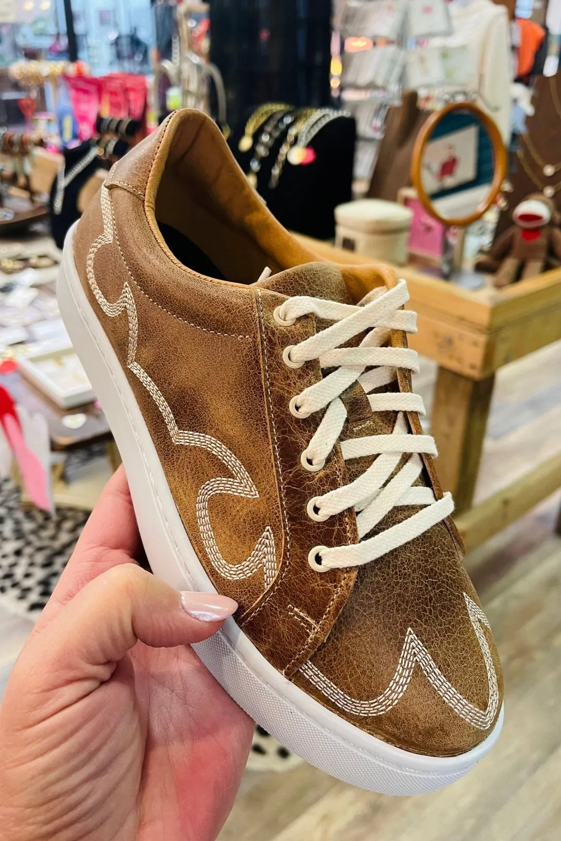 Agave Sky ~ Skye Olden Tan Sneaker