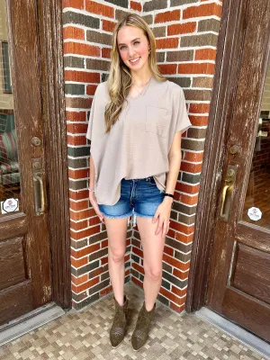 Air Flow Top: Tan