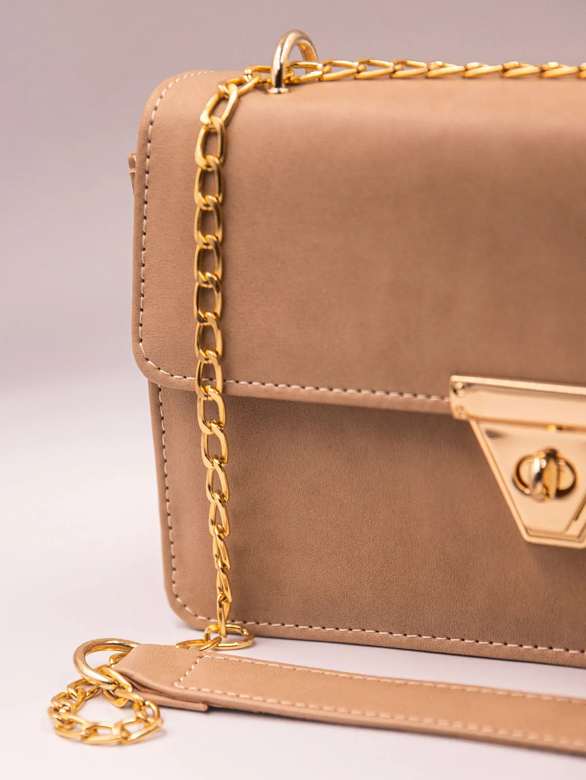 Alexandra Twist Lock Satchel Bag - Khaki - FD ⚡