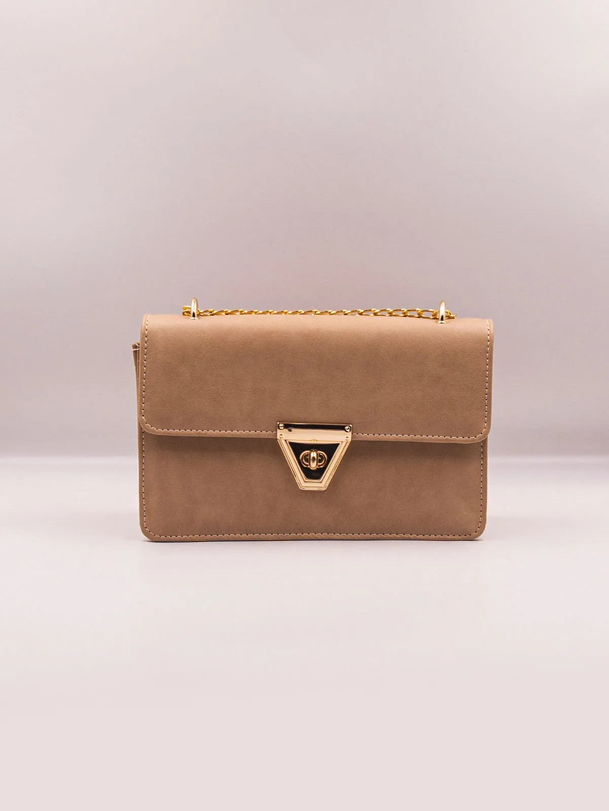 Alexandra Twist Lock Satchel Bag - Khaki - FD ⚡