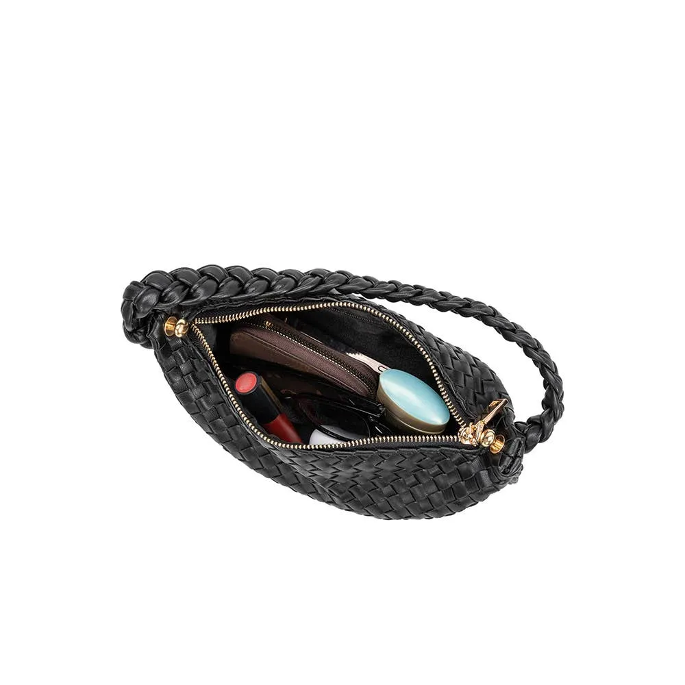 Alma Black Recycled Vegan Handle Bag