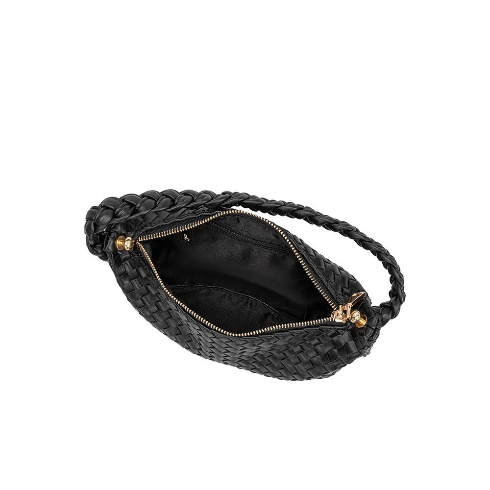 Alma Black Recycled Vegan Handle Bag