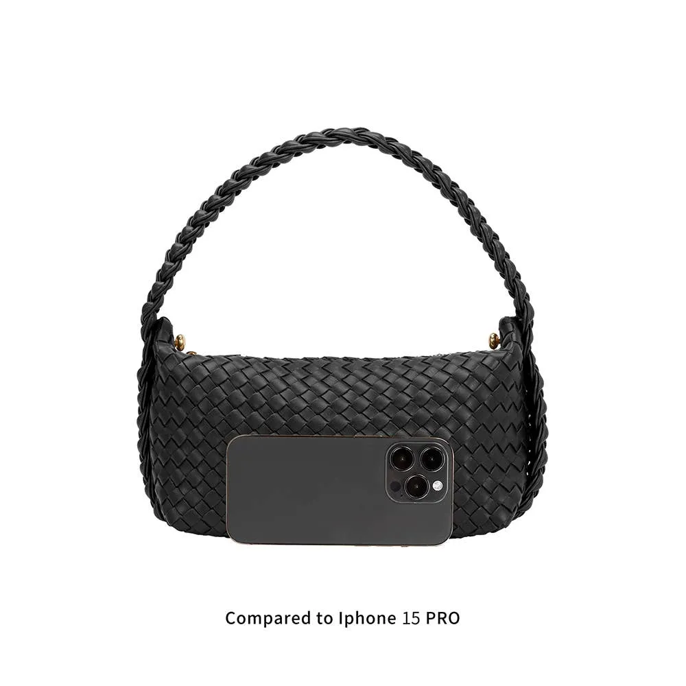 Alma Black Recycled Vegan Handle Bag