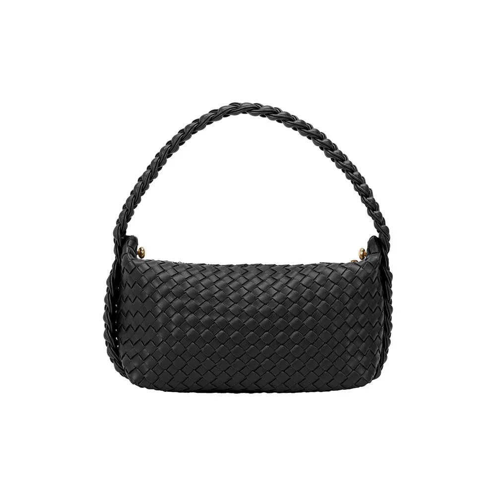 Alma Black Recycled Vegan Handle Bag