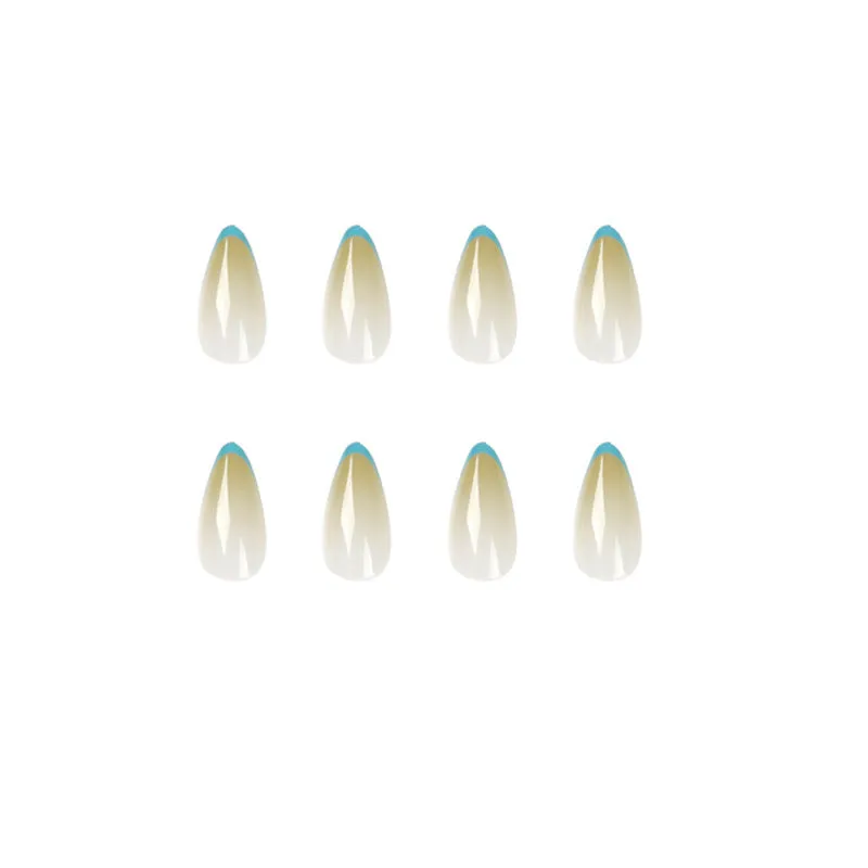 Almond gradual green with blue