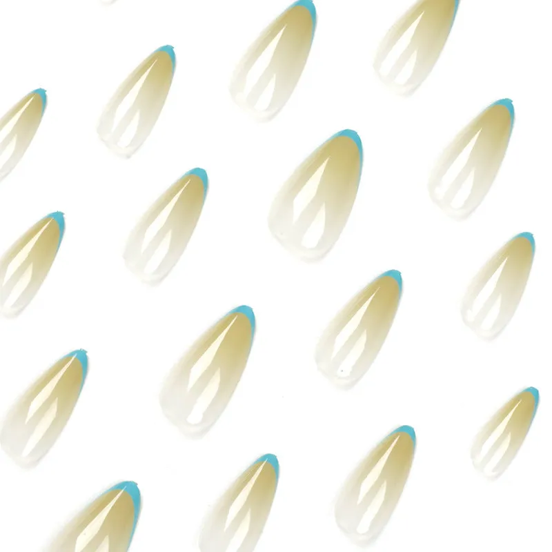 Almond gradual green with blue