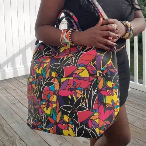 AMMA JO La Fleur Satchel Tote